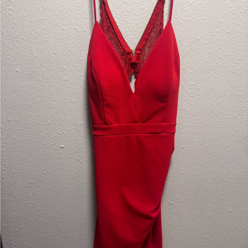 Honey and Rosie Red High Low Dress